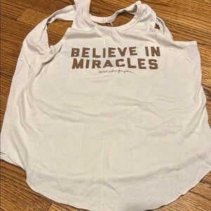 White Graphic Tank Top
